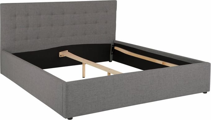 Hamar-Bed - Grijs Stof - 180x200