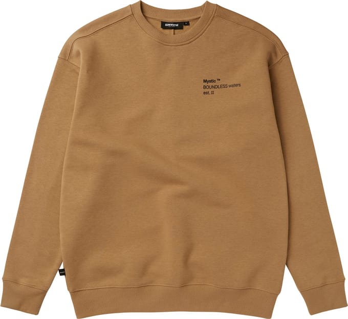 Mystic Trademark Crew Trui - 250109 - Slate Brown - L