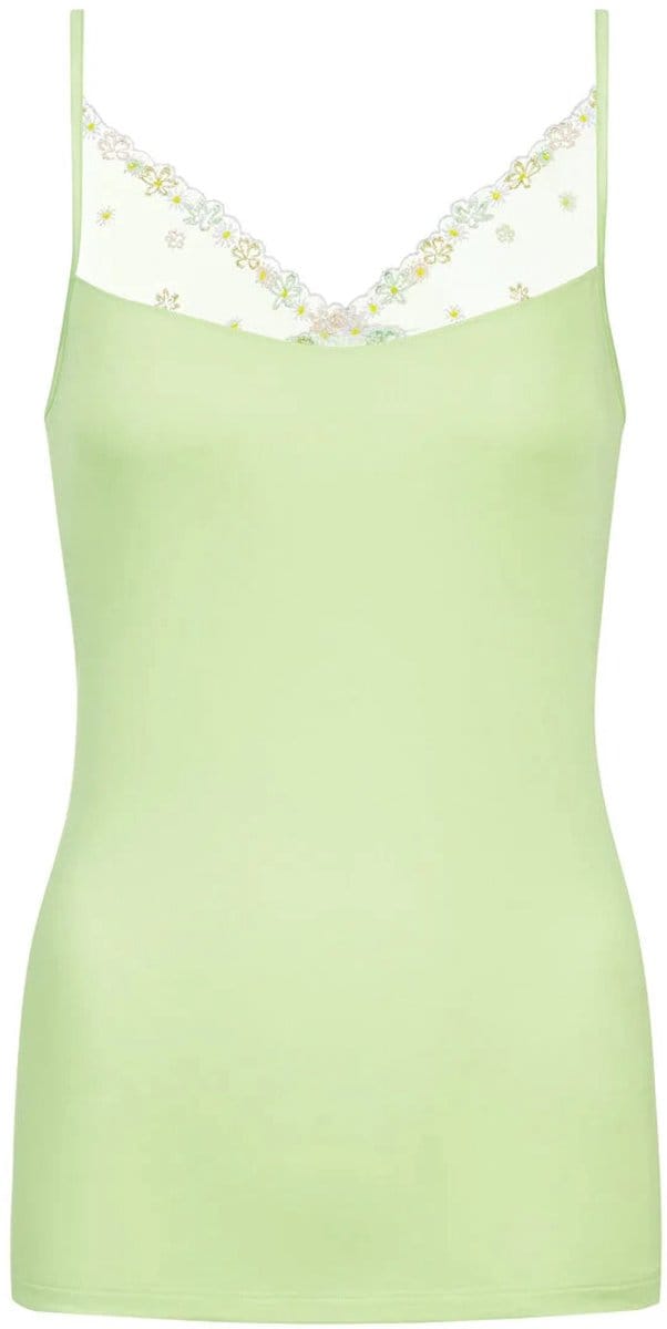 Mey - Pretty Sense Spaghetti Top Pistachio Cream - maat S/M - Groen