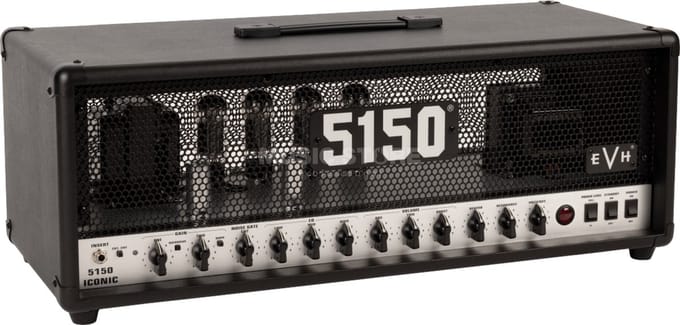 EVH 5150 Iconic Series 80W Head Black buizen gitaarversterker top