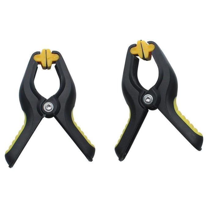 2 Stuks Plastic Clips Armatuur Universele Telefoon/Tablet LCD Scherm Bevestiging Klem Telefoon Reparatie Tool 2pcs black