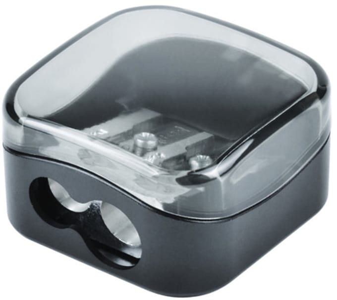 Puntenslijper Möbius+Ruppert Little Quatro Swing dubbel metaal met plastic opvangbakje.