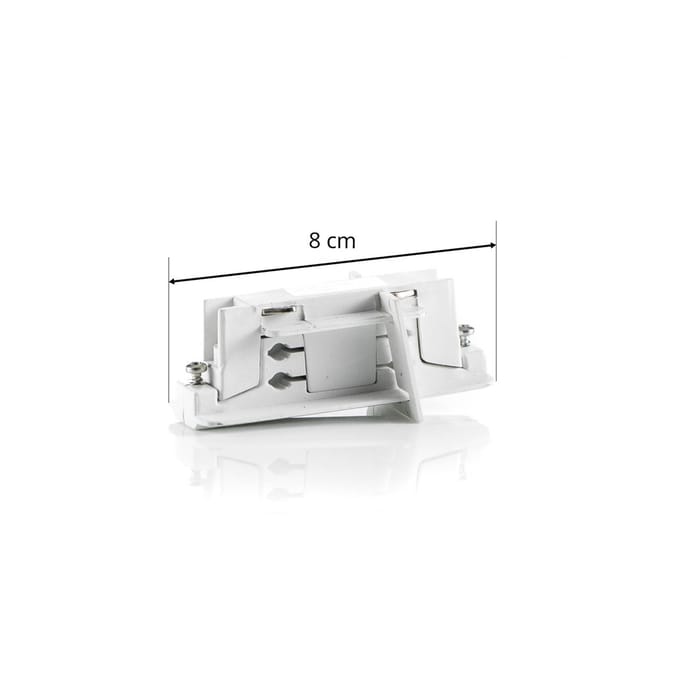 Ivela langsverbinder 3-fasen railsysteem LKM, wit