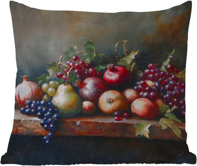 Tuinkussen - Rustiek - Stilleven - Fruit - 40x40 cm - Weerbestendig