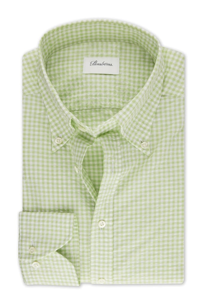 Stenströms Slimline/26, Rc Cuff Green Check Taglia: S | Camicie Casual Outlet | Uomo | Verde