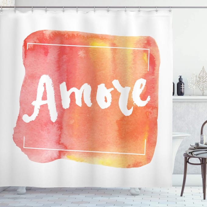 ABAKUHAUS Amore douchegordijn – multicolor, 175x180 cm, polyester