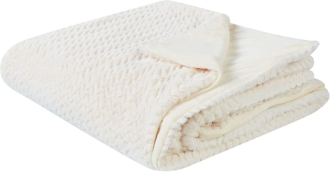 SURMI - Bedsprei - Gebroken wit - 150 x 200 cm - Polyester