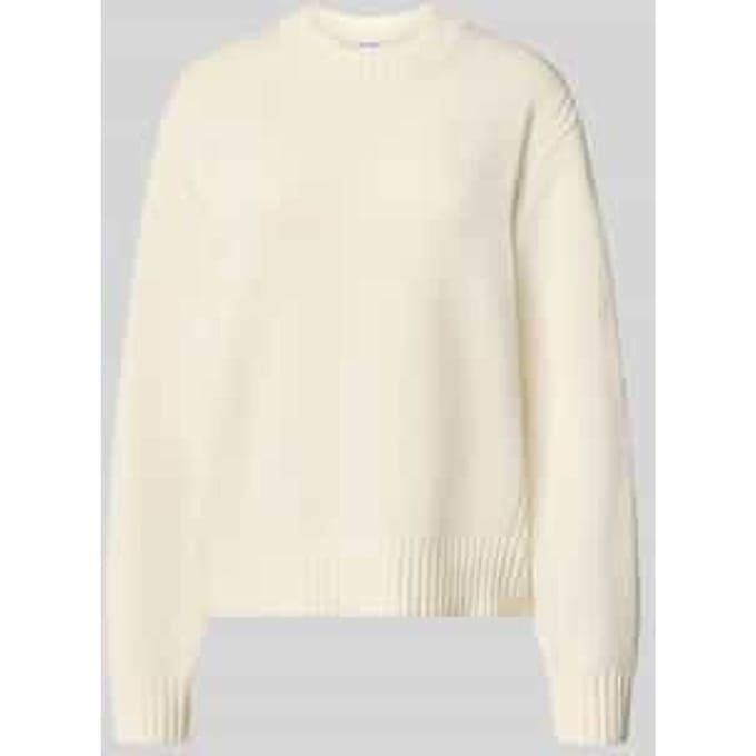 pullover in relaxed fit van katoenmix in tricotlook