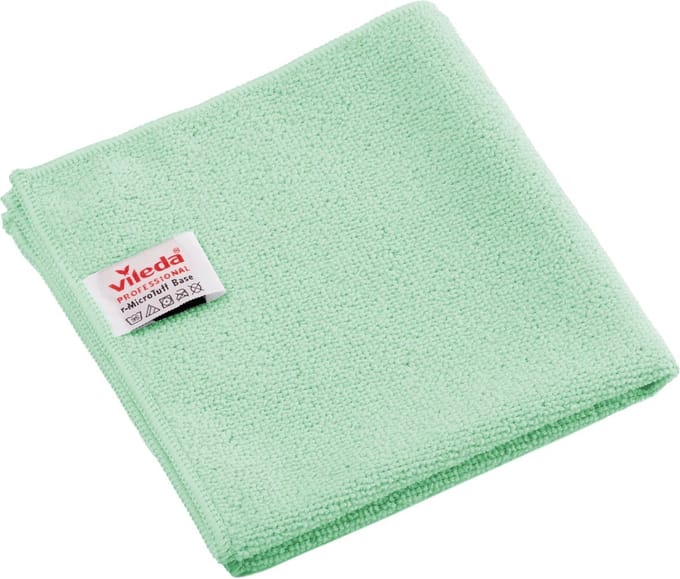 Vileda Professional r-MicroTuff Base microvezeldoek | pak van 5 stuks | groen