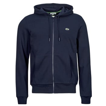 Lacoste heren hoodie sweatsvest - met rits - navy blauw