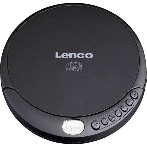 Lenco CD-010 Discman - Draagbare CD Speler met Oordopjes - Zwart
