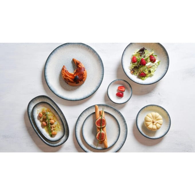 By Bone Dessertbord - Occhio - Porselein - 17 cm - set van 6