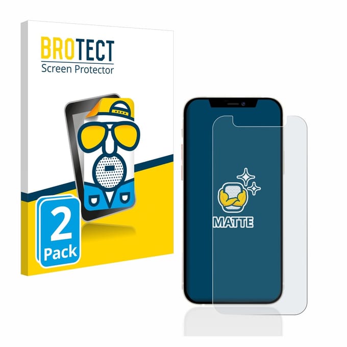 BROTECT - Screenprotector voor Apple iPhone 12 mini - Folie Beschermfolie matte 2 Stuks