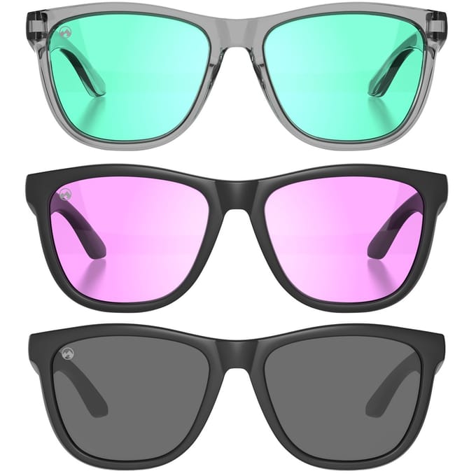 MowMow 3-pack Zonnebril - Gepolariseerd - Heren - Dames - ZEUS collection