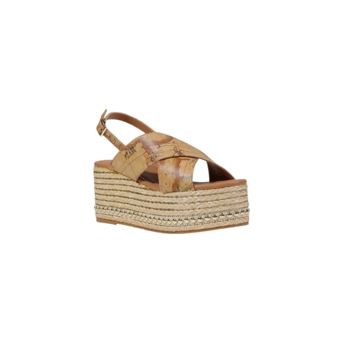 Alviero Martini Prima Classe Beige Polyethyleen Platform Sandalen