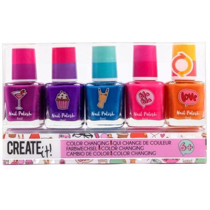 Create it! Nagellak color change 5-pack Opmaken en sieraden