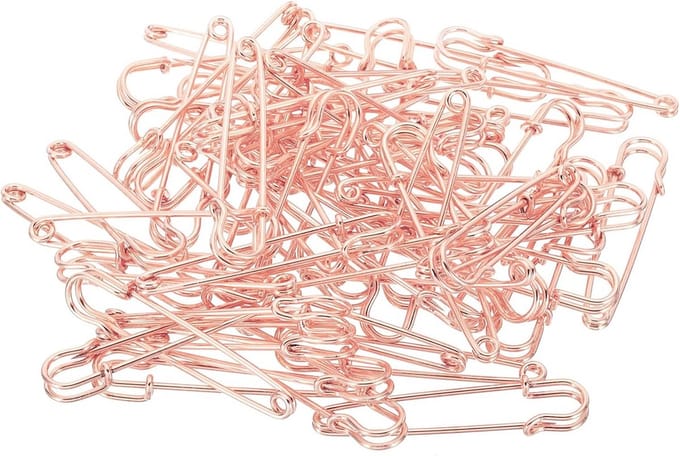32 Grote Veiligheidsspelden Metaal 6,5 cm - Ideaal voor Breien, Naaien en Knutselen