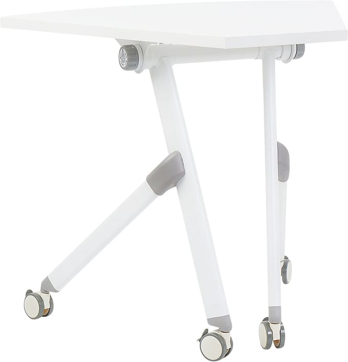 BENDI - Bureau inklapbaar - Wit - 90 x 64 cm - Metaal