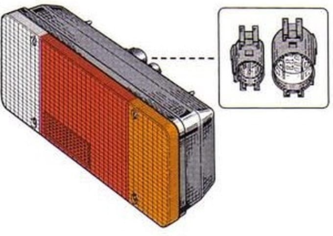 Achterlicht rechts Citroen Jumper I Open Laadbak/ Chassis (244). Model: 2002-02 - 2023-10-29