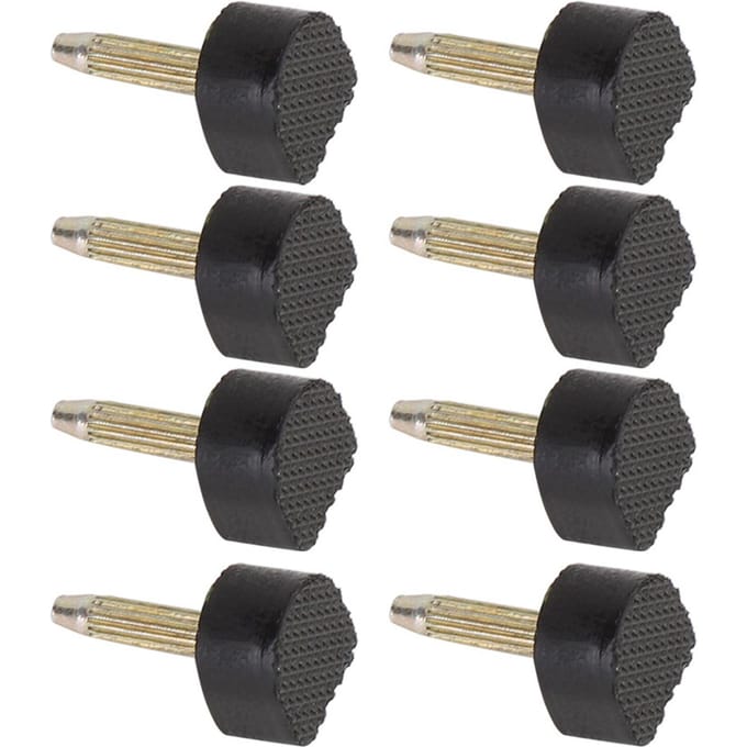 24 stuks Vervangingstips Hoge Hakken Antislip Schoenen Reparatie Hakpennen Beschermer (10 * 10 mm) black