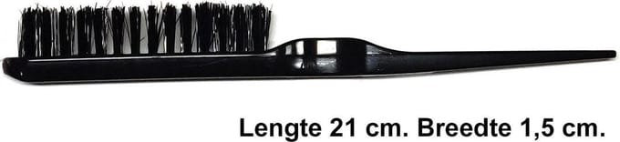Rojafit Mixed Bristle Toupeer Borstel - 21 cm lang – 1,5 cm. breed.