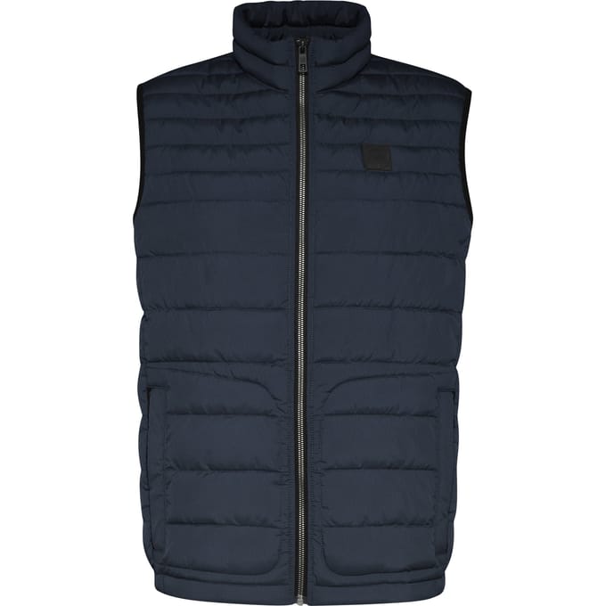 Bugatti Herren Gewatteerd vest van lichtgewicht nylon