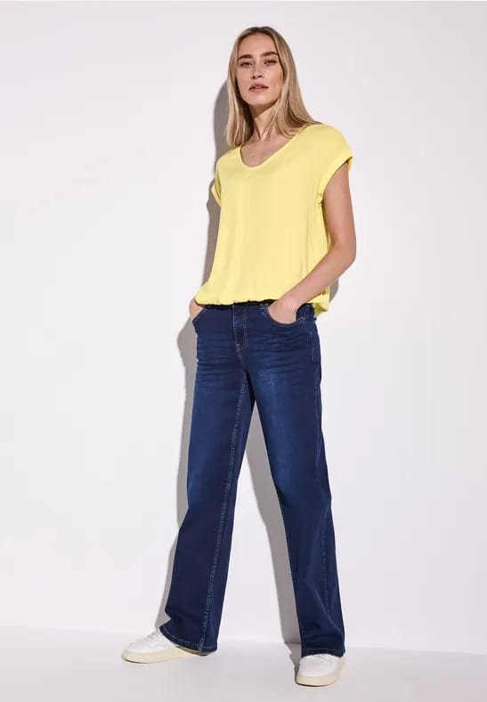 Blouse in effen kleur