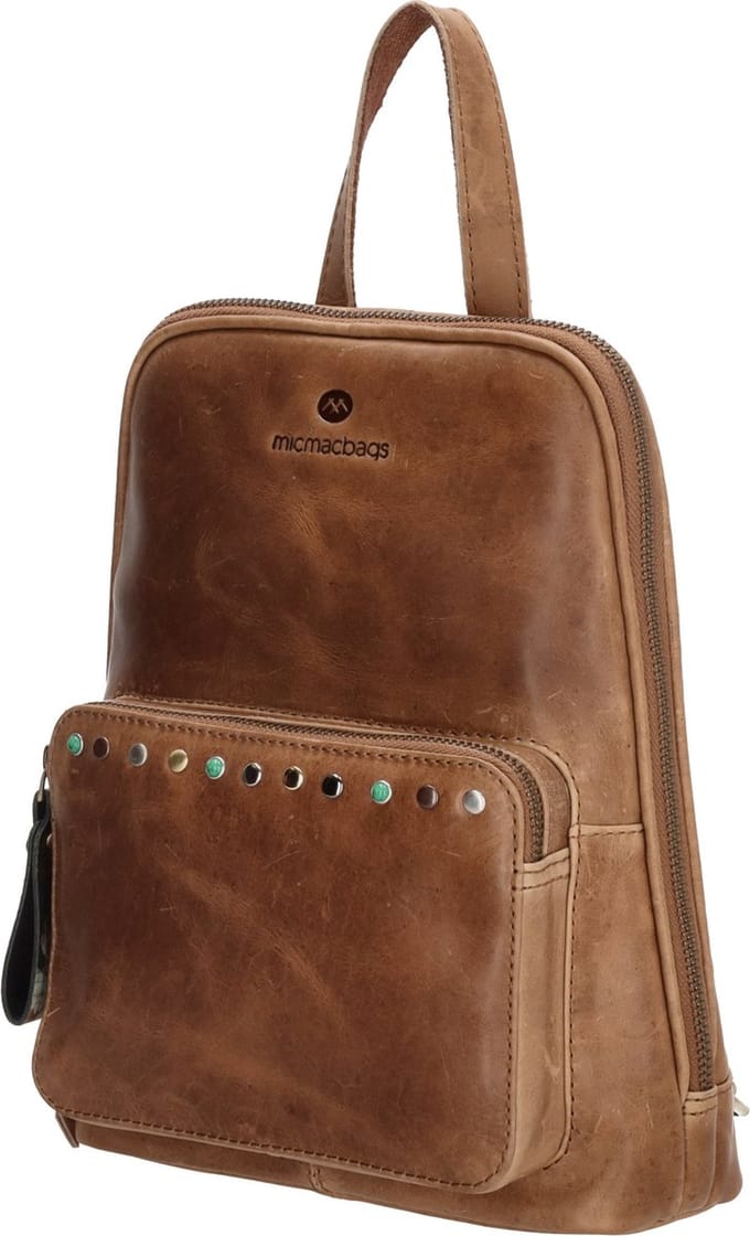 Hide & Stitches Masterpiece Rugzak - 100% Leer - Zand