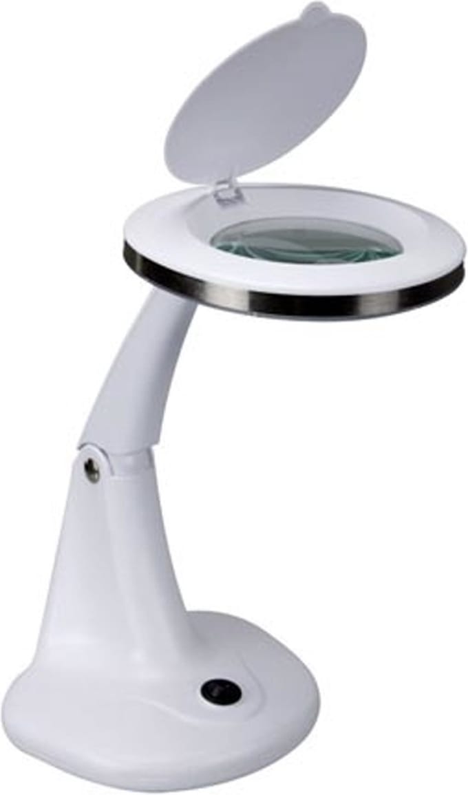 Velleman Loeplamp, 30 leds, 6 W, dioptrie 3 +12, ideaal voor precisiewerk, wit