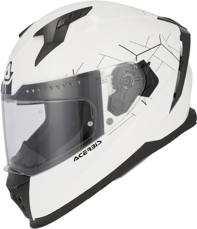 Acerbis X-Way Solid Mat Wit Systeemhelm - Helm