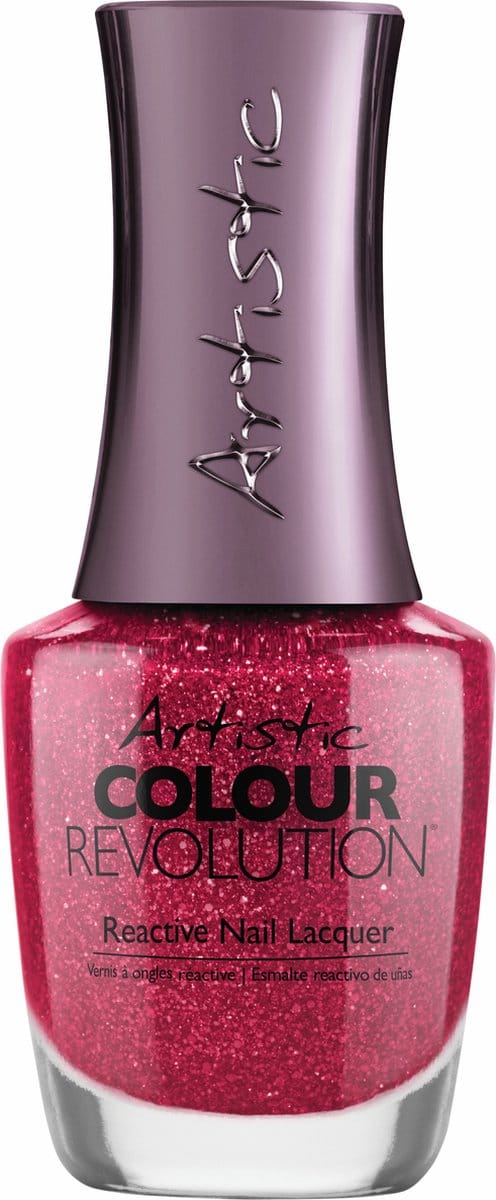 Artistic Nail Design Colour Revolution ' Falling In Luster ' ( Paars-Rood Shimmer )