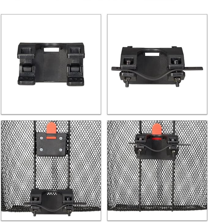 2x fietsmand voorop fiets - stuurmand - afneembaar - fietsmand stuur - metaal