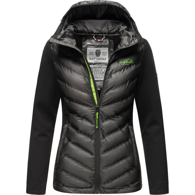 Navahoo Dames Gewatteerde Jas Nimm mich mit – Getailleerd, Stijlvol & Comfortabel met Capuchon
