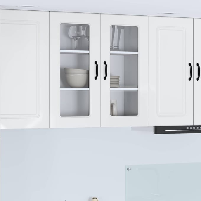 vidaXL - Vaatwasserpaneel - Kalmar - Hoogglans - wit - 80 - x - 31 - x - 80 - cm