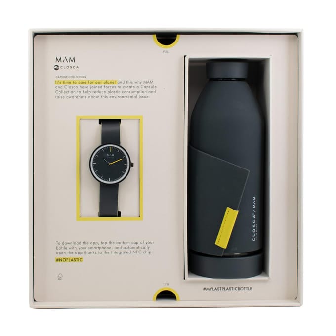 Horloge MAM MAM96. Kwarts, Kleur grijs. Uniseks. black