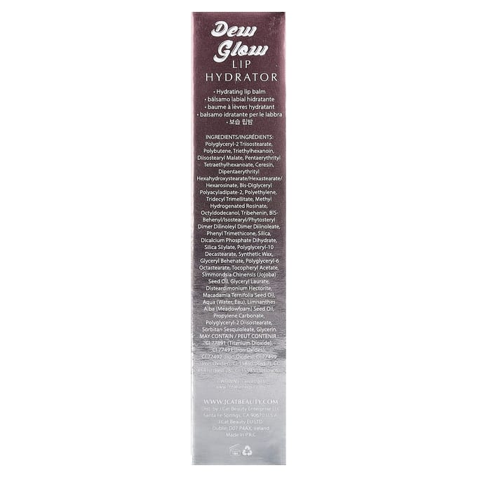 J.Cat Beauty, Dew Glow, Lip Hydrator, DLB107 Melting Your Heart, 3.4g (0,12 oz) beige