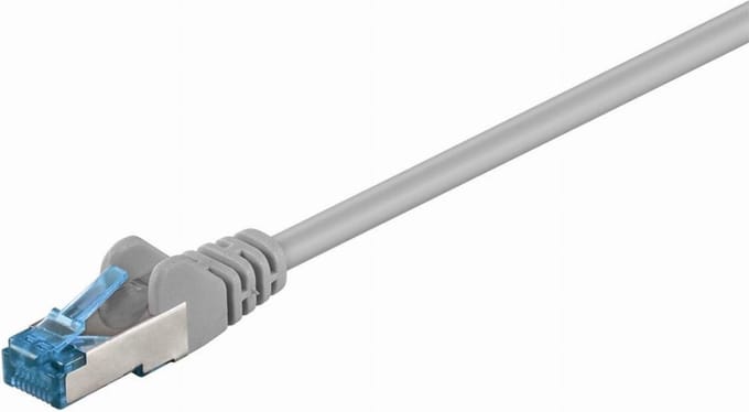 S/FTP CAT6a 10 Gigabit netwerkkabel / grijs - LSZH - 0,50 meter
