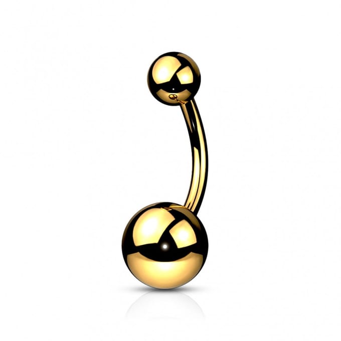 Piercing titanium basis - goud - LMPiercings