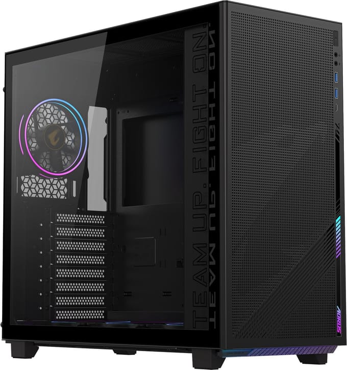 GIGABYTE AORUS C400 GLASS - Case - Tower - Zwart