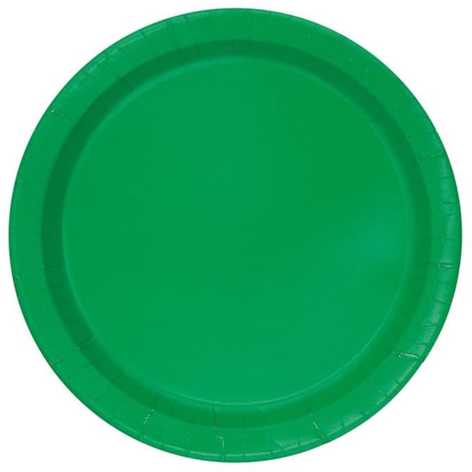 Donkergroene Borden 23cm 16st