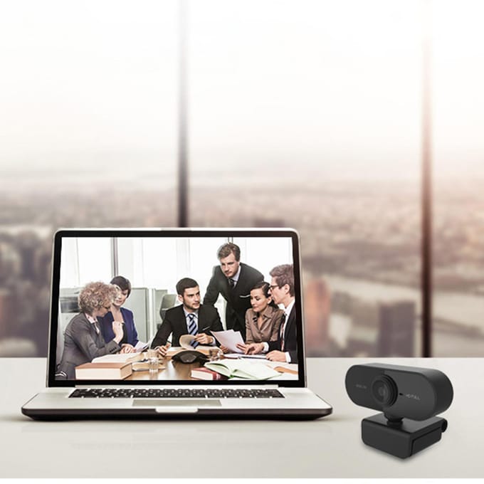 USB 1080P-webcamera met microfoon Desktop Laptop Webcam voor live streaming Opname Videogesprek 1080P zwart
