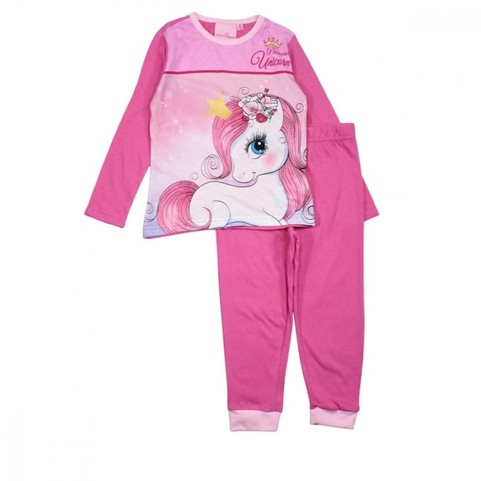 Unicorn Princess Roze kinderpyjama's 8 jaar / 128 cm