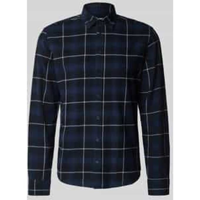Regular fit vrijetijdsoverhemd met kentkraag, model 'MACE'