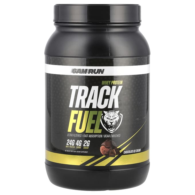 6AM Run, Track Fuel, Protéine de lactosérum, Crème glacée au chocolat, 2 lb (907 g)