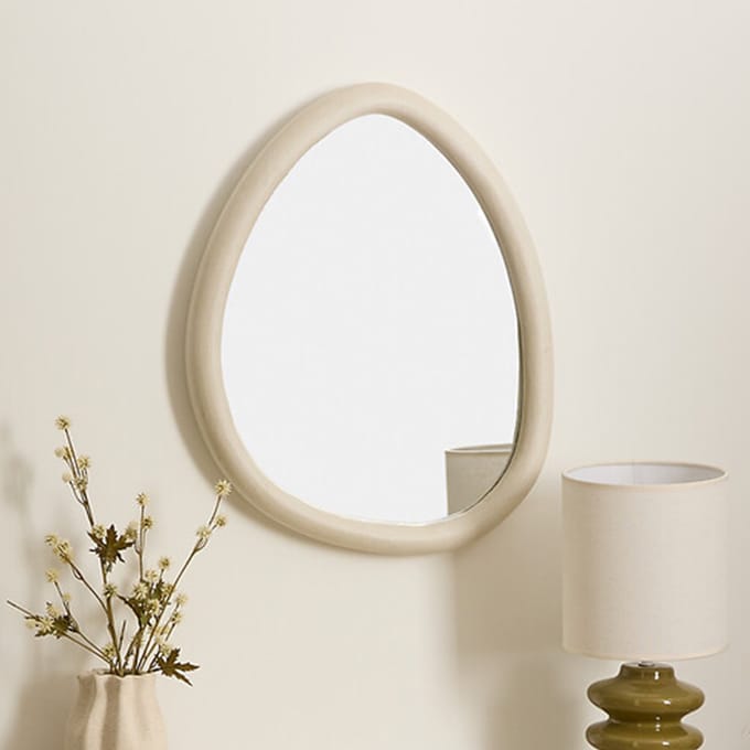 Eazy Living Wandspiegel 47 x 60 cm Amael Wit