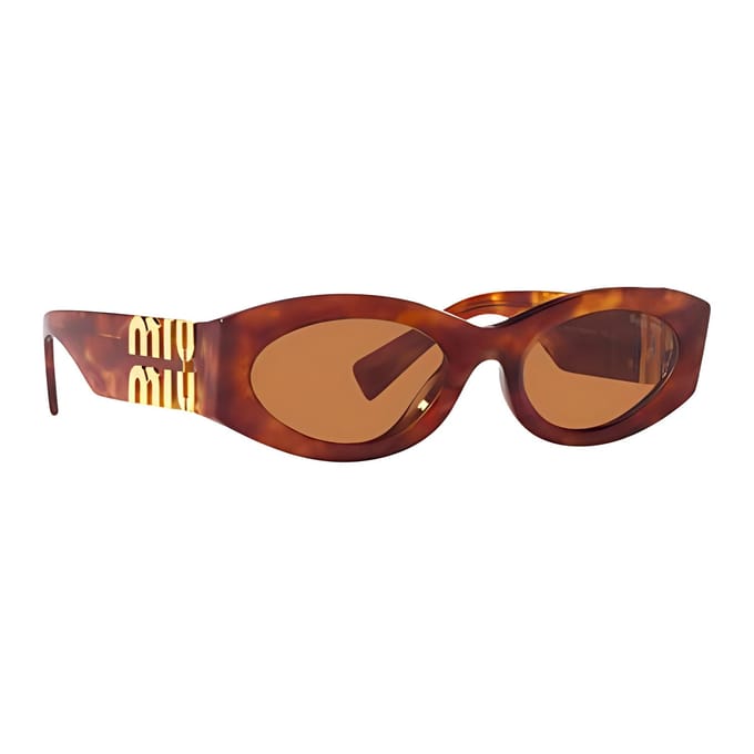 Miu Miu Zijbrief Decoratie Onregelmatige Vorm Zonnebril Dames zonnebril MU11WS4BW2Z1 Basic Packaging-Eyeglass Case+Box