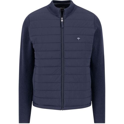 Fynch-Hatton Vest Hybrid Cardigan Navy / male