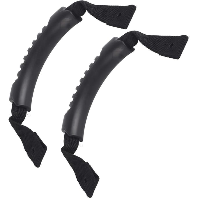 2 STuks Kano Handvat Vervanging Kajak Draaghandvatten Accessoire voor Botten Koffer Bagage gray