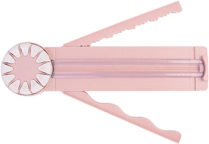 Papier Rand Snijder - Knutsel Tool - Scrapbooking Kaarten - 12-in-1 Functies - Met Precisie - Roze