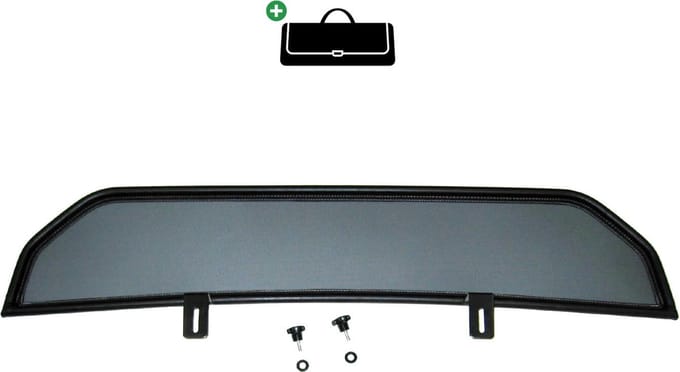 Windscherm Alfa Romeo Spider 939 Brera | 2006-2012 | incl. luxe opbergtas | Zwart